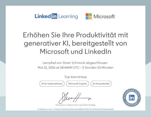 Erhöhen Sie Ihre Produktivität mit generativer KI, bereitgestellt von Microsoft und LinkedIn